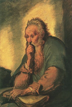 Carl Spitzweg Apostel Paulus nach Rembrandt Wandbild