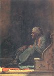 Carl-Spitzweg-Nach-links-sitzender-Tuerke-vor-ihm-ein-roter-Teppich