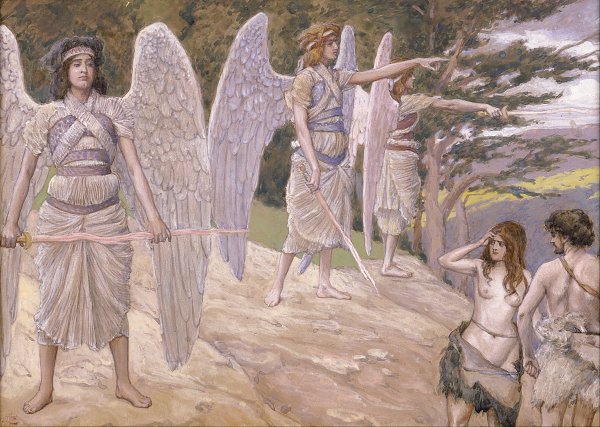 James Tissot Adam and Eve Driven From Paradise Wandbild