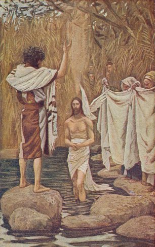 James Tissot Baptism of Jesus Wandbild