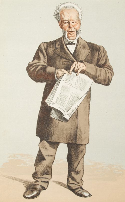 James Tissot Caricature of Alderman Andrew Lusk MP Wandbild