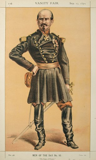 James Tissot Caricature of Gen Louis Jules Trochu Wandbild