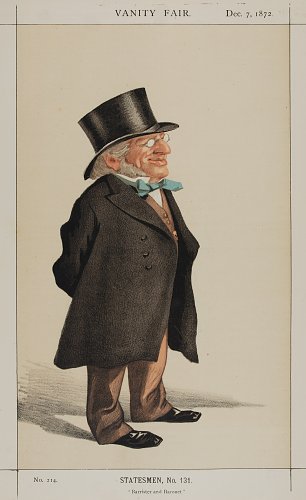 James Tissot Caricature of Sir Francis Goldsmid M P Wandbild