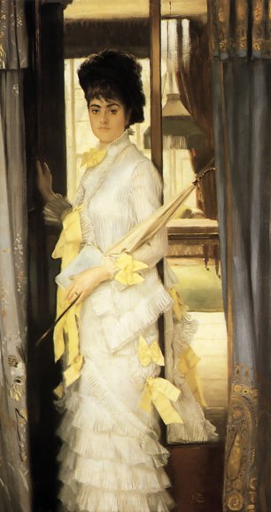 James Tissot Portrait of Miss Lloyd Wandbild