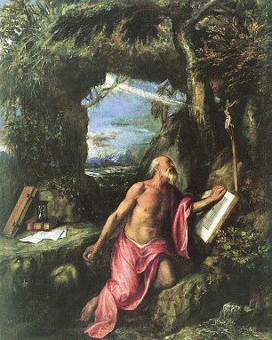 Tizian Hl Hieronymus 1 Wandbild