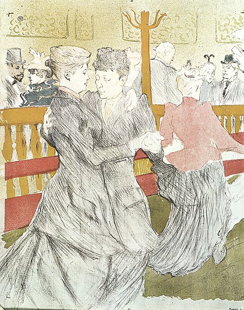 Toulouse Lautrec Der Tanz im Moulin Rouge Wandbild