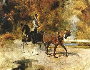 Toulouse Lautrec Dog Car Der Einspaenner