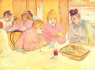 Toulouse Lautrec Im Speisesaal des Borde