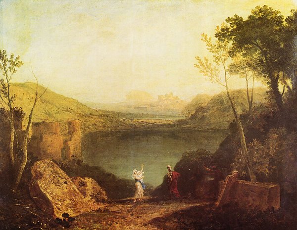 William Turner Aeneas und die Sibylle Lake Avernus Wandbild