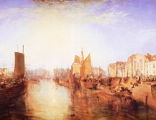 William Turner Der Hafen von Dieppe Changement de Domicile Wandbild