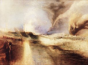 William Turner Leuchtraketen bei hohem Seegang Wandbild