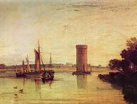 William-Turner-Tabley-Cheshire-der-Sitz-von-Sir-J-F-Leicester-Bart-Ein-ruhiger-Morgen