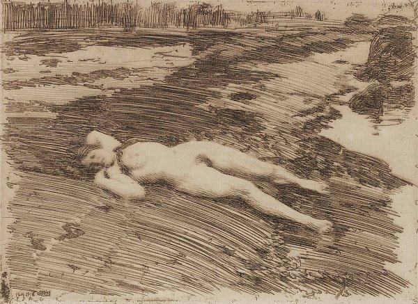Anders Zorn On the sands Wandbild
