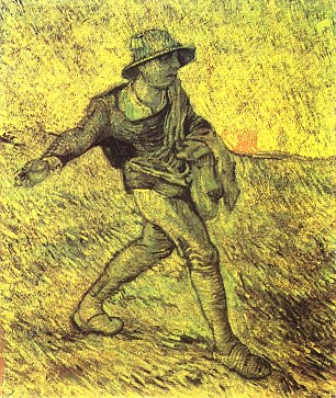 Vincent van Gogh Der Saemann nach Millet 1 Wandbild