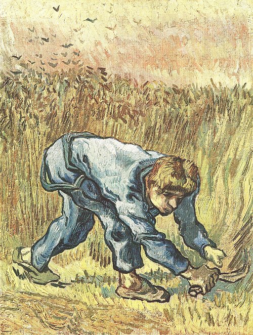 Vincent van Gogh Der Schnitter mit der Sichel Wandbild