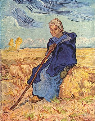 Vincent van Gogh Die Hirtin Wandbild
