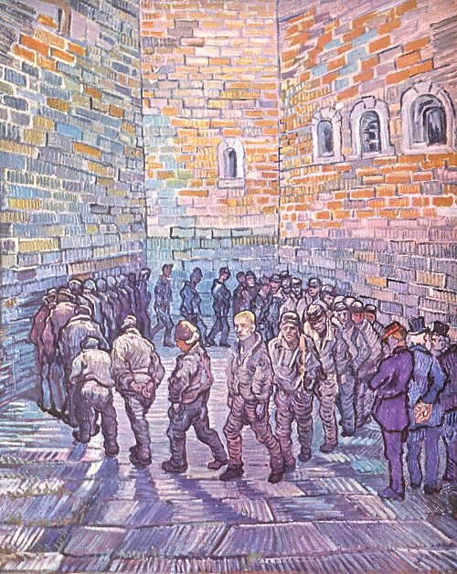 Vincent van Gogh Die Runde der Gefangenen Wandbild