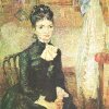 Vincent-van-Gogh-Frau-neben-einer-Wiege-sitzend