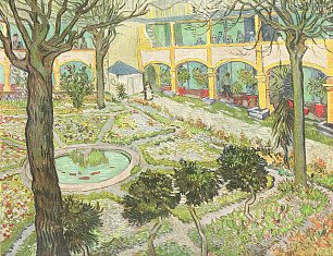 Vincent van Gogh Garten des Hospitals in Arles Wandbild