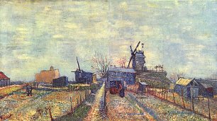 Vincent van Gogh Gemuesegaerten auf dem Montmartre Wandbild