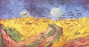 Vincent van Gogh Getreidefeld mit den Raben Wandbild