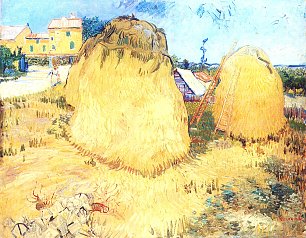 Vincent van Gogh Heuschober in der Provence Wandbild