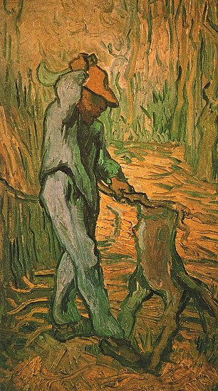 Vincent van Gogh Holzhacker nach Millet Wandbild