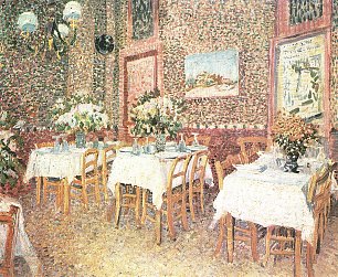 Vincent van Gogh Interieur eines Restaurants Wandbild