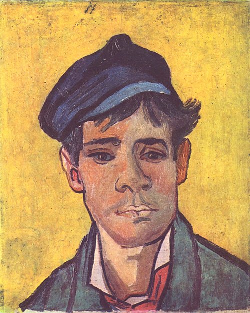 Vincent van Gogh Junger Mann mit Muetze Wandbild