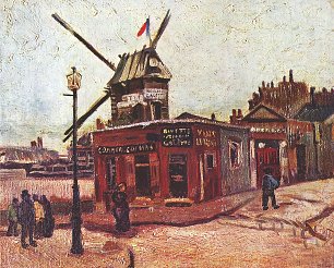 Vincent van Gogh Le Moulin de La Galette Wandbild