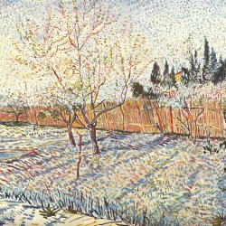 Vincent-van-Gogh-Obstgarten-mit-Zypressen