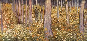 Vincent van Gogh Paar beim Waldspaziergang Wandbild