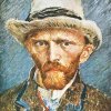 Vincent-van-Gogh-Selbstbildnis-mit-grauem-Filzhut-1