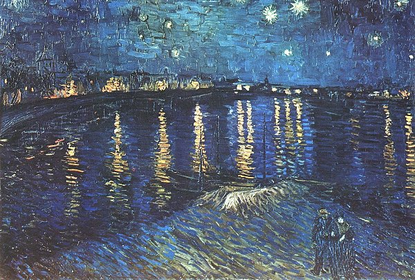 Vincent van Gogh Sternennacht ueber der Rhone Wandbild