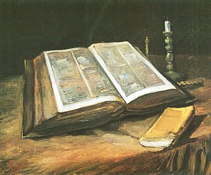 Vincent van Gogh Stillleben mit Bibel Wandbild
