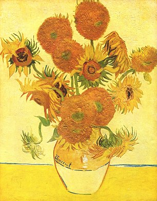 Vincent van Gogh Stillleben mit Sonnenblumen 1 Wandbild