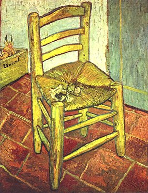 Vincent van Gogh Vincents Stuhl mit Pfeife Wandbild