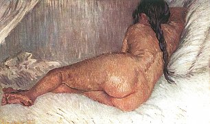 Vincent van Gogh Weiblicher Rueckenakt Wandbild