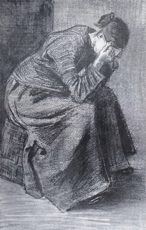 Vincent van Gogh Weinende Frau 1 Wandbild