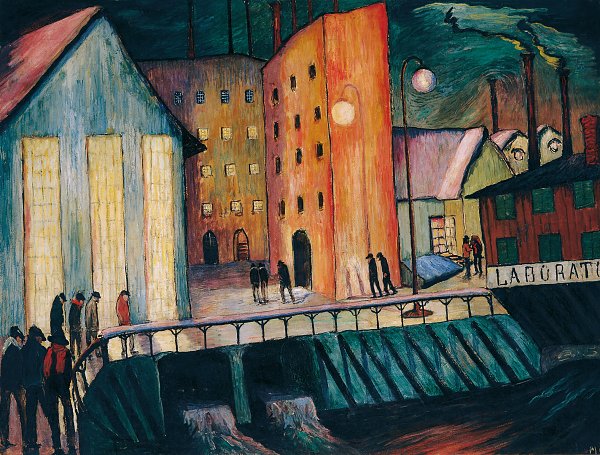 Marianne von Werefkin Nachtschicht 1924 Wandbild