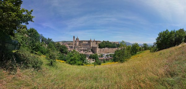 Stadt Urbino Panorama