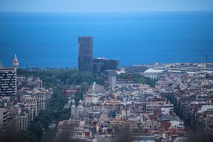 Barcelona von Oben Wandbild