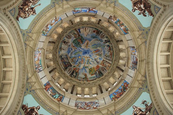 Religioese Deckenmalerei Wandbild