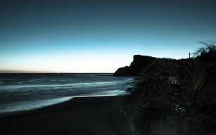 Nachteinbruch am Strand Wandbild