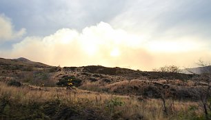 Lava Landschaft Wandbild