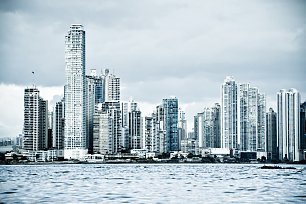 City Skyline Panama Wandbild