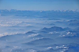 Alpenflug Wandbild
