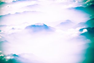Wolkenland Wandbild