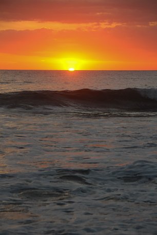 Sonne im Ozean Wandbild