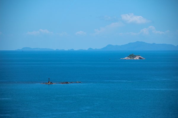 Blaues Meer mit Inseln Wandbild